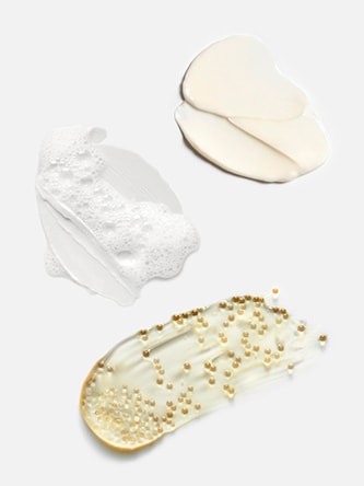 THE YOUTH RITUAL HOLIDAY SET Smoothed • Strengthened Skin<br><br>A three-piece renewal set that strengthens the skin barrier and improves firmness, texture and radiance. Includes a Full Size Dual Rejuvenating Micro Serum, a Repair Cream Mini and a Cleansing Cream-to-Foam Mini. $270 Value.